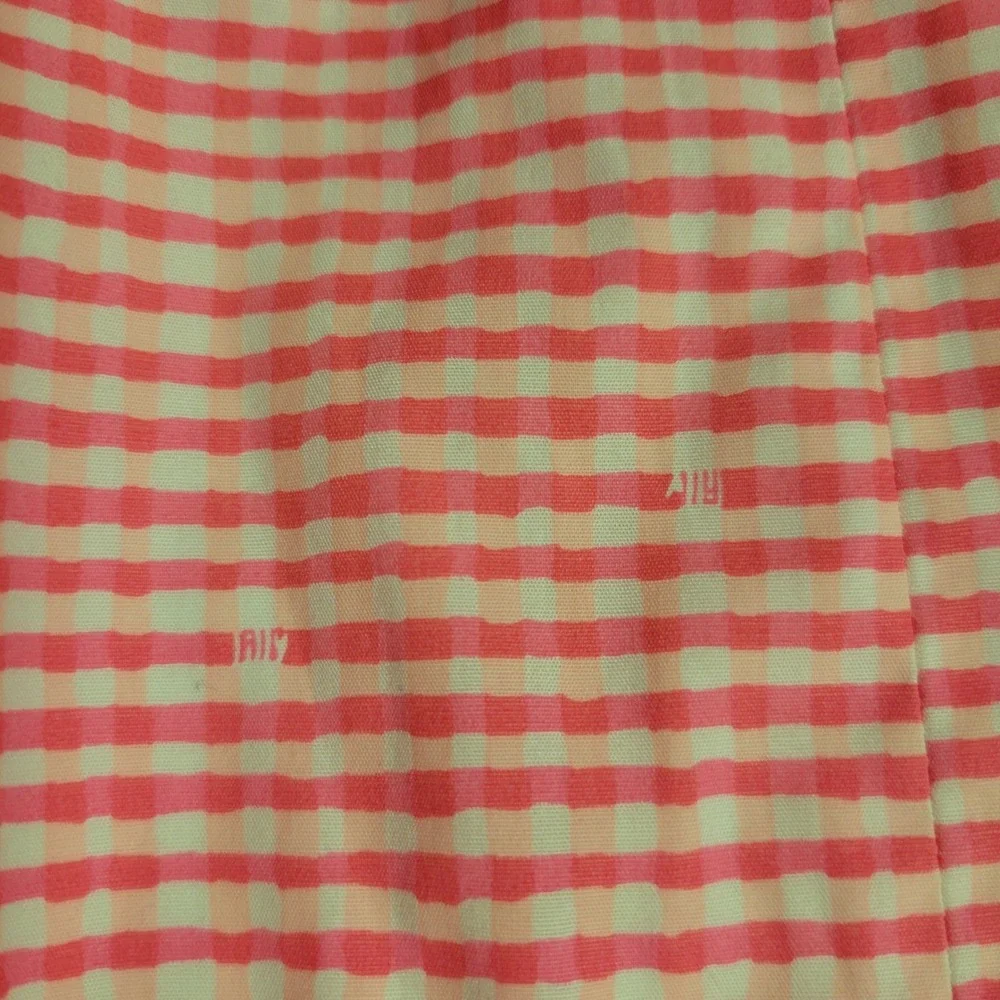 Lilly Pulitzer Lowe Pink Gingham Seersucker Peplum Strapless Dress 4 Zip Derby - Picture 13 of 13